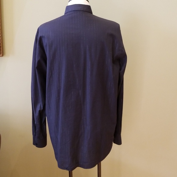 👔Versace Classic V2 Black Silver Striped Shirt👔 - Picture 3 of 8